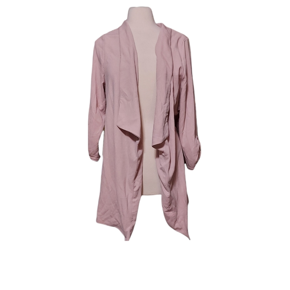 New Look 16 Robe Cardigan Open Front Long Sleeve Pink sweater jacket ove…